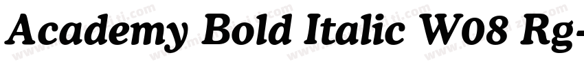 Academy Bold Italic W08 Rg字体转换
